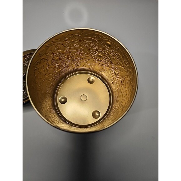 Multicolor Cloisonne Style Floral Tin Metal Made in Holland Lidded - Picture 6 of 8